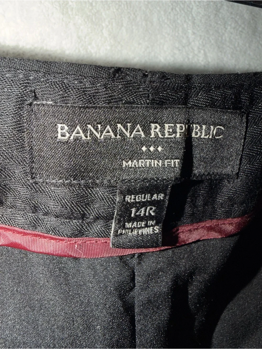 Banana Republic Martin Fit Black Dress Pants Women’s Size 14R Stretch Trousers